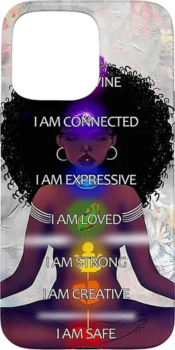 Miniatura 31 de Black Women Chakra Connected Expressive Strong Curly Hair Case for iPhone 17