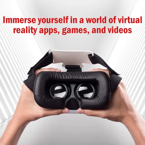 Miniatura 3 de Visor de realidad virtual para juegos móviles, películas y realidad aumentada para Android y iPhones de 3.5 a 6 pulgadas Correas y lentes