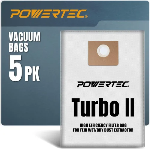 Miniatura 9 de POWERTEC Compra bolsas de vacío 6PK bolsas de filtro de repuesto para Fein Turbo III colección de polvo húmedo y seco Vac Accesorios para aspiradora