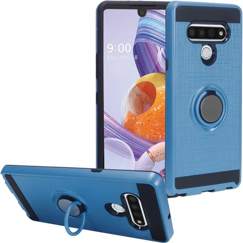 Miniatura 13 de Para LG Stylo 6 LM-Q730 (2020) - Funda híbrida con soporte de anillo - RS2 Negro