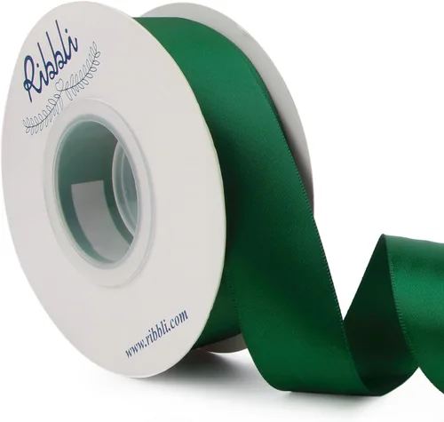 Miniatura 115 de Ribbli - Cinta de satén de doble cara dorada, 1 pulgada x 25 yardas, uso para ramo de lazos, envoltura de regalos, decoración de boda Dorado