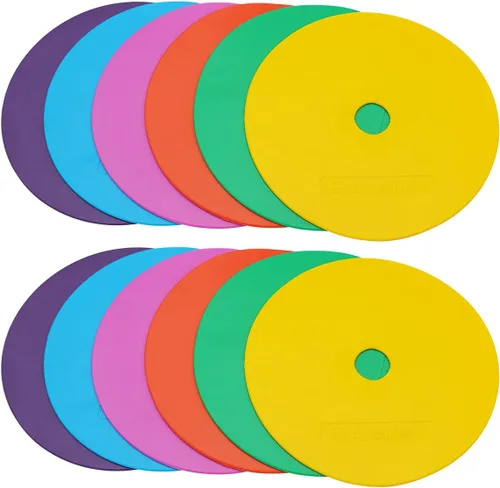 Miniatura 8 de Marcadores de punto de cono plano antideslizantes de 6 pulgadas para entrenamiento de agilidad de velocidad deportiva