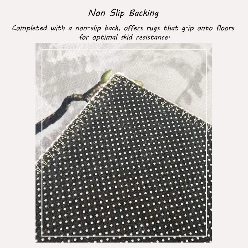 Miniatura 4 de Alfombra antideslizante para pasillo, entrada, lavable a máquina, patrón floral y pavo real, alfombra de área para pasillos, resistente a