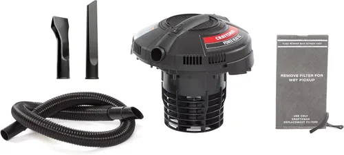 Miniatura 10 de CRAFTSMAN CMXEVBE17595 Aspiradora de Taller Húmedo/Seco de Servicio Pesado de 16 Galones 6.5 HP Pico con Filtro, Bolsa para Polvo, Manguera