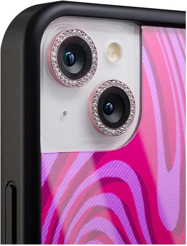 Miniatura 5 de Fundas Wildflower - Plata con Brillo de Cámara, Compatible con Apple iPhone 14 y 14 Plus Funda de Teléfono Compatible, Chispeante, Reflectante