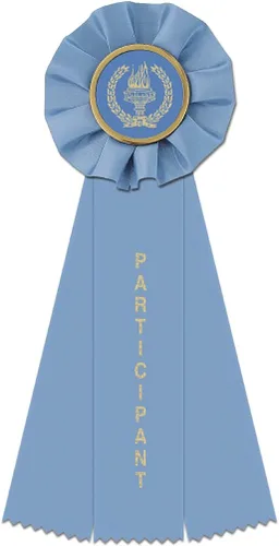 Miniatura 5 de Hodges Badge - Paquete de 4 cintas de premio roseta de 1ª, 2ª y 3ª y paricipante, cintas de premio de roseta de la victoria - Hecho en Estados Unidos