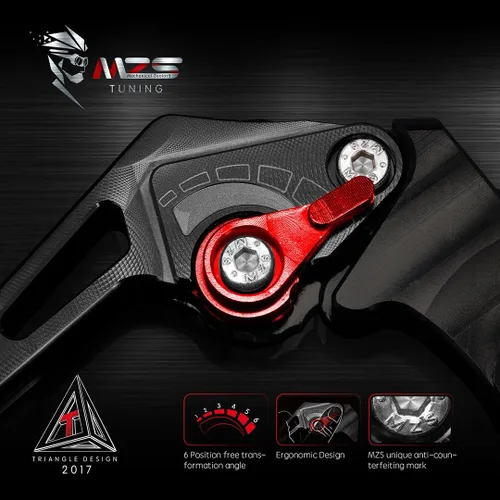 Miniatura 4 de MZS Palancas de freno y embrague de motocicleta negras cortas ajustables CNC compatibles con EX650 ER-6F ER-6N 2009-2016 / KLE650 KLE 650 2009-2014