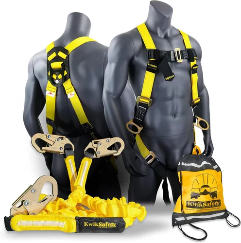 Miniatura 14 de KwikSafety - Charlotte, NC - Rattler [2 Pack] Amortiguador interno de choque de una pierna de 6 pies Cordón de seguridad OSHA ANSI Equipo