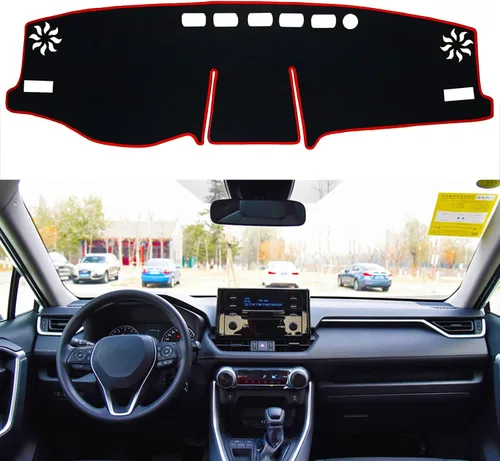 Miniatura 12 de para Toyota Rav4 2013 2014 2015 2016 2017 2018 Funda para Salpicadero, Funda para Consola Central, Alfombrilla para Tablero, Alfombra Protectora