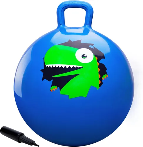 Miniatura 12 de ZOOJOY Hopper Ball, juguetes de salto para niños, pelota inflable de 18 pulgadas con asa para niños y niñas de 3 a 8 años, juguete inflable