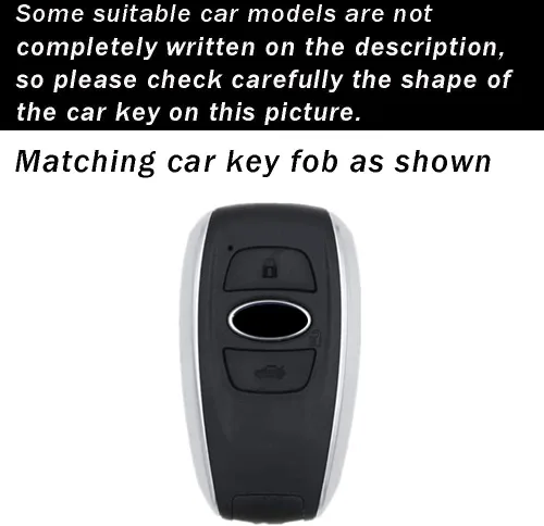 Miniatura 2 de ontto Funda de cuero para llavero remoto compatible con Subaru Forester CrossTrek Outback WRX Ascent BRZ Impreza Legacy - Soporte para llaves