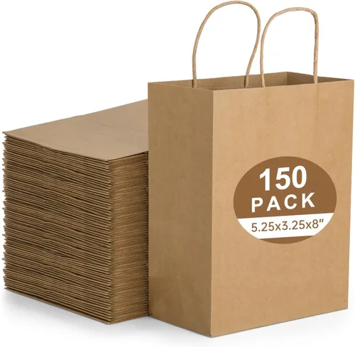 Miniatura 11 de 80 bolsas de papel blanco con asas a granel, de 16 x 6 x 12 pulgadas, bolsas de regalo grandes, bolsas de papel de estraza a granel para boutiques