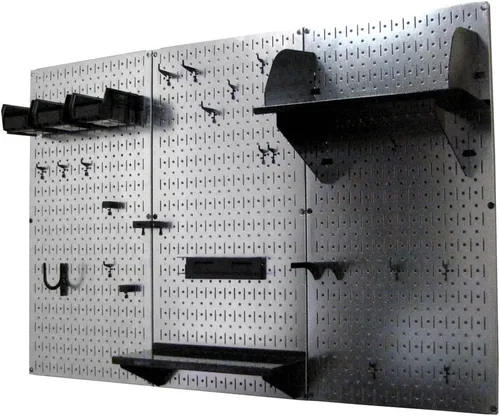 Miniatura 3 de Organizador de herramienta control de pared 30-wrk-400wb estándar panel perforado mesa de trabajo de metal, 30-WRK-400 GVB Pegboard metálico