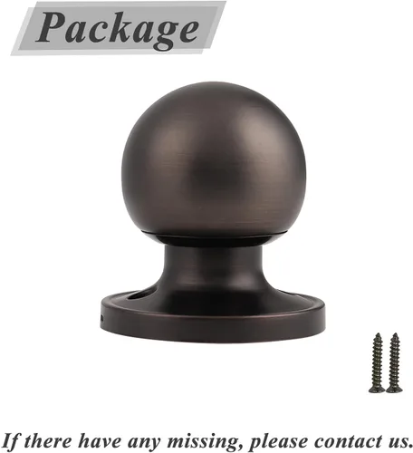 Miniatura 6 de Probrico Perillas de puerta falsas, manijas de puerta interior, pomo de puerta interior con bola redonda, pomos de despensa de armario, acabado