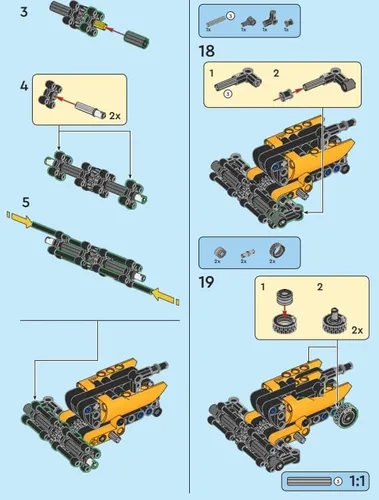 Miniatura 7 de LEGO Technic Mini Set: Cosechadora Micro Set (80 piezas) A partir de 7 años