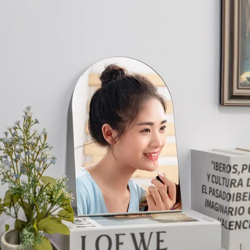 Miniatura 8 de Espejo de mesa para escritorio, espejo organizador de maquillaje, espejos irrompibles, espejos de maquillaje de viaje, espejo de maquillaje