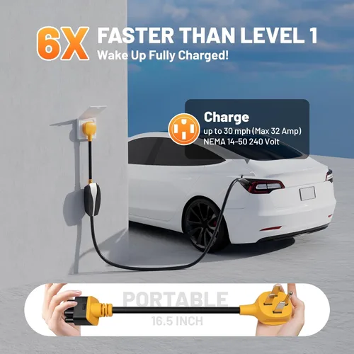 Miniatura 6 de MECMO Adaptador NEMA 14-50 para cargador móvil Tesla Gen 2 y 3, 32Amp 250V, adaptador 14-50P Gen II conector móvil para motores Tesla Modelo 3/Y/S/X