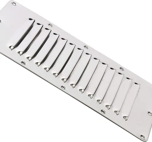 Miniatura 6 de Amarine Made Ventilación marina rectangular con listones de acero inoxidable para yates y barcos - 07720S - 5" X 9" (4)
