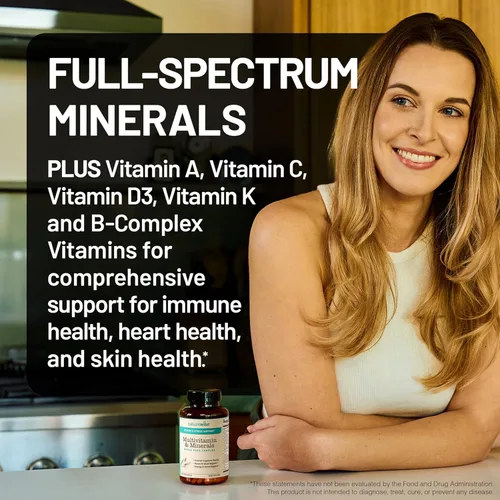 Miniatura 3 de NatureWise Multivitamínico para mujeres + apoyo al estrés con alimentos integrales orgánicos y minerales naturales, complejo B + vitamina C+D3 K2