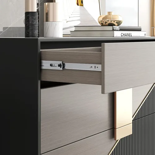 Miniatura 7 de Knobonly Diapositivas de cajón de 12 pulgadas, 1 par (2 unidades) con rodamiento de bolas de cierre suave, extensión completa, toboganes de cajón
