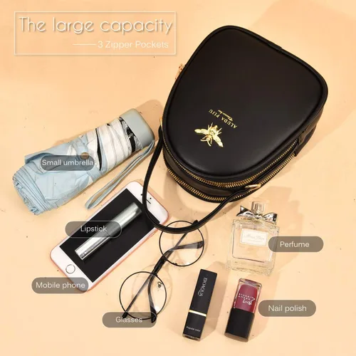 Miniatura 6 de Bandolera pequeña bolsa elegante estilo mensajero cartera bolsa de mano para mujer