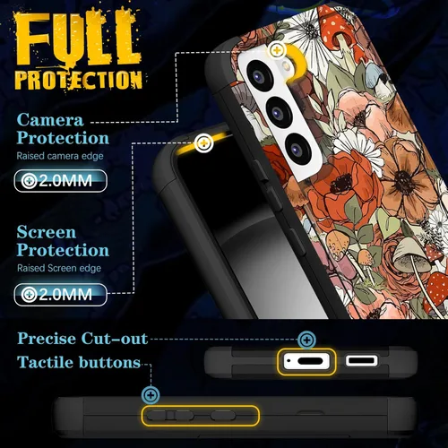 Miniatura 337 de Funda para Samsung Galaxy S22 - Funda de Teléfono para Mujeres Chicas Lindas Cubierta Diseño Único Estético Genial para Adolescentes Kawaii Fresa