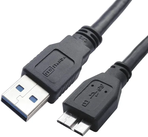 ITD ITANDA Cable USB 3.0 Micro, 3.3 pies, Cable de Disco Duro de Alta Velocidad y Alta Resistencia, Cable USB 3.0 A a Micro B Compatible con