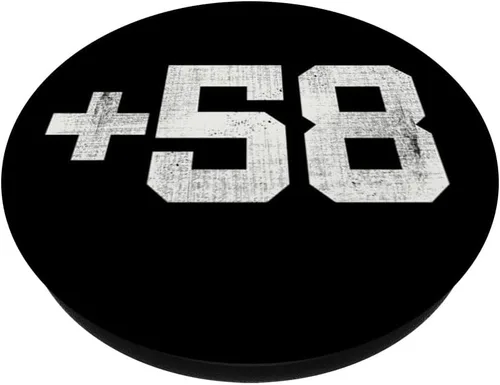 Miniatura 2 de Código de país de Venezuela, más cincuenta y ocho (+58) PopSockets Standard PopGrip