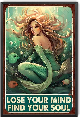 Miniatura 13 de Cartel de hojalata con texto en inglés «Lose Your Mind Find Your Soul Mushrooms Hunters», póster artístico de 8.00 x 12.00 pulgadas