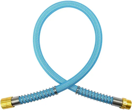 Fevone Manguera líder de jardín de 3 pies, manguera de agua híbrida ligera, flexible y duradera, conexiones sin fugas | Kink Resistant Hybrid