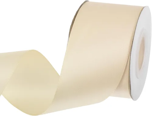 Miniatura 331 de MECCANIXITY Cinta de satén de 3/8 pulgadas de 50 yardas, de grogrén, de seda sólida, fina para ramo de boda, para regalo del día de San Valentín