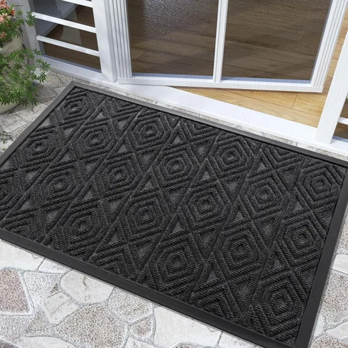 Miniatura 26 de Yimobra Alfombra para Puerta Delantera Exterior Entrada 29.5x17, Impermeable Resistente Alfombras Exteriores para Puerta Delantera, Alfombra