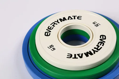 Miniatura 7 de EVERYMATE Placas de Peso de Cambio 1.25LB 2.5LB 5LB Juego Placa Fraccional Placas Olímpicas de Parachoques para Entrenamiento Cruzado Placas