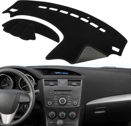 Funda para salpicadero de ajuste personalizado para Mazda 3 2010 2011 2012 2013, cubierta para tablero de instrumentos, tapete para salpicadero,