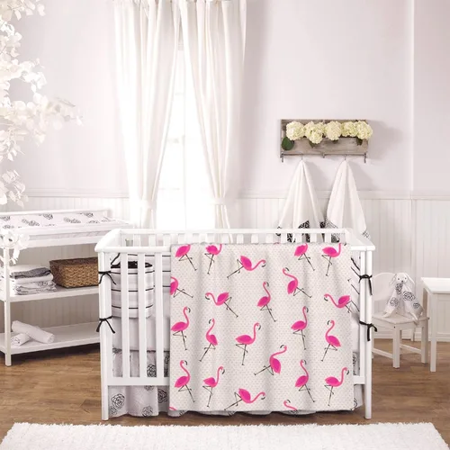 Miniatura 6 de Manta de bebé de flamencos rosados, ultra suave, para todas las estaciones, cálida, ligera, acogedora manta de felpa para el hogar, dormitorio