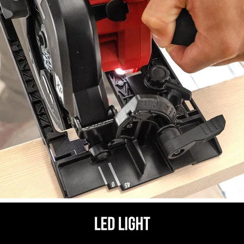 Miniatura 5 de SKIL PWR CORE 20 sin escobillas 20V 7-1/4" 5300 RPM, kit de sierra circular que incluye batería de litio de 4.0Ah y cargador rápido-CR5440B-10