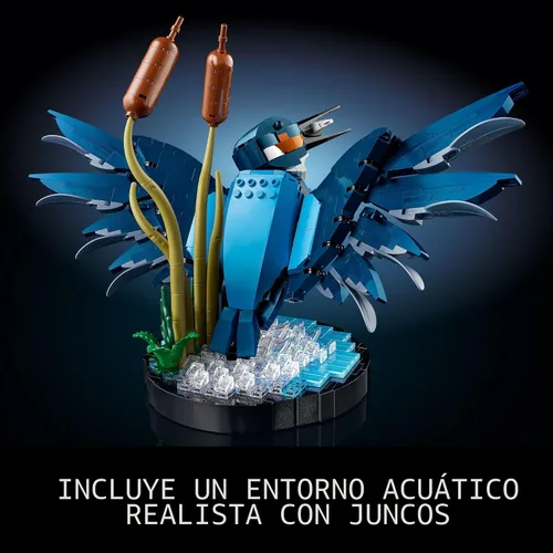 Miniatura 5 de LEGO Icons Modelo de Ave Martín Pescador, Set Creativo para Adultos para Construir y Exhibir, Proyecto Relajante para Amantes y Entusiastas