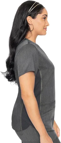 Miniatura 3 de Med Couture Touch - camisa de uniforme médico con cuello en V para mujer