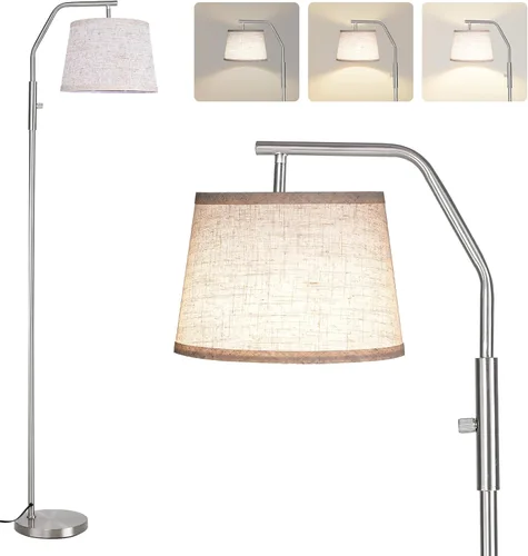 Miniatura 9 de SUNMORY Lámparas de pie para sala de estar, bombilla de 9 W incluida, lámpara alta para dormitorio con cabezal ajustable, lámpara de pie moderna