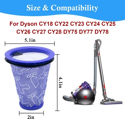 Miniatura 2 de ilovelife Filtro de repuesto para premotor compatible con aspiradora cilíndrica Dyson CY18 CY22 CY23 CY24 CY25 DY75 DY77 DY78 Big Ball Cilindro