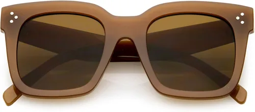 Miniatura 67 de zeroUV - Gafas de sol cuadradas retro de moda de gran tamaño para mujer estilo vintage 1.969 pulgadas
