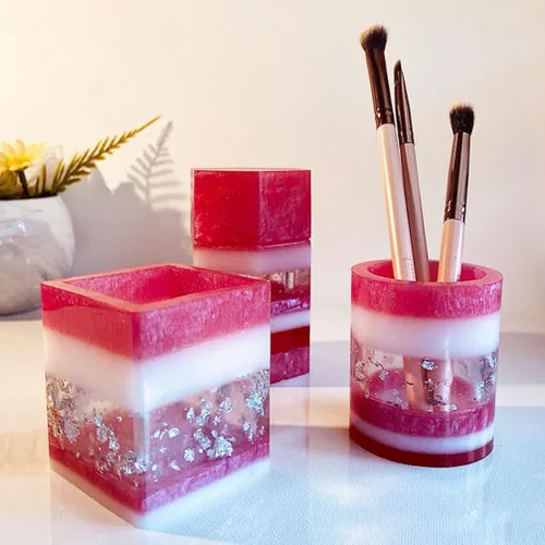 Miniatura 4 de Shotglasses - Molde de silicona epoxi para fundición de resina, hormigón, cemento, yeso DIY, altura cuboide 4.3 pulgadas Altura del cuboide 4.3