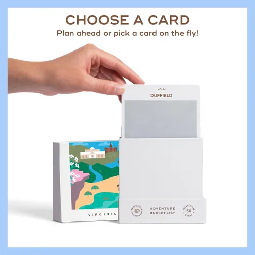 Miniatura 5 de Reach International Outfitters Lista de Aventuras de Virginia: 50 Tarjetas para Rascar para Actividades al Aire Libre, Atracciones Turísticas