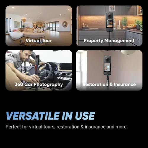Miniatura 16 de Insta360 Paquete de Lentes de Repuesto X4 Air - Cámara 360 de 8K y 165g Ligera, Palo de Selfie Invisible, Lentes Reemplazables, Graba Primero
