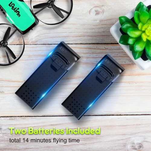 Miniatura 9 de Loolinn Dron para niños de 8 años o más, regalo con cámara, mini dron, cuadricóptero con control remoto con cámara ajustable de 90°, seguro