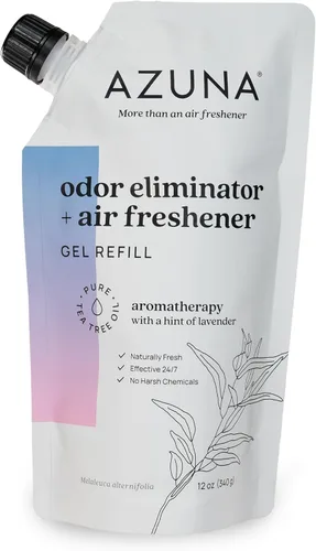 Miniatura 15 de Bolsa de repuesto de gel eliminador de olores totalmente natural Azuna Purificador de aire con aceite de árbol de té A base de plantas
