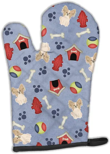 Miniatura 306 de Caroline's Treasures BB2732OVMT Dog House Collection Border Collie - Guante de horno grueso resistente al calor para sartenes calientes y horno