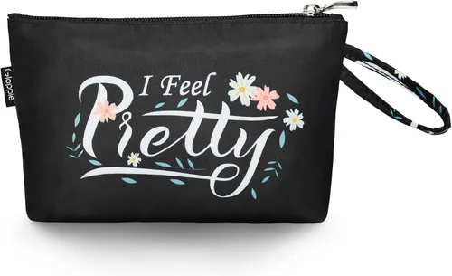 Miniatura 9 de Gloppie Bolsa de Maquillaje de Viaje Bolsas de Maquillaje para Mujeres Bolsa de Cosméticos Pequeña Bolsa de Maquillaje con Cremallera, S, Moda E