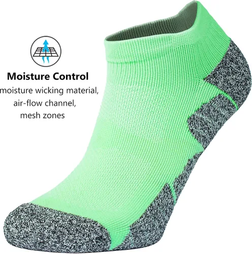 Miniatura 22 de CWVLC - Calcetines deportivos, hasta el tobillo, de compresión, acolchados, unisex, paquete variado
