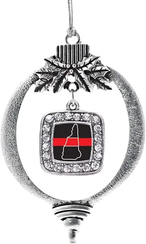 Miniatura 137 de Inspired Silver - Nana púrpura - Adorno de Navidad plateado - Adorno cuadrado para árbol de Navidad con circonita cúbica - Decoración colgante